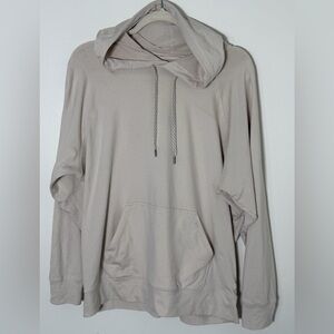 Light Taupe Women's Hooded Pullover Sweatshirt